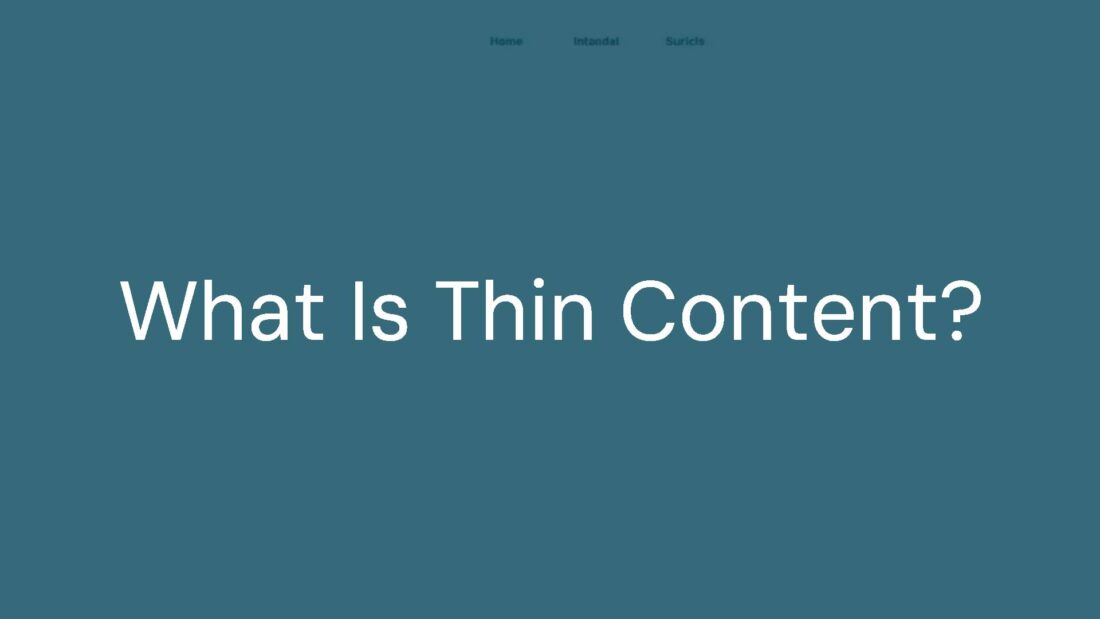 A webpage with sparse text and broken links, symbolizing thin content, minimalist design, muted colors, digital art style.
