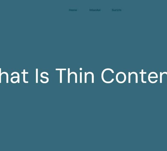 A webpage with sparse text and broken links, symbolizing thin content, minimalist design, muted colors, digital art style.
