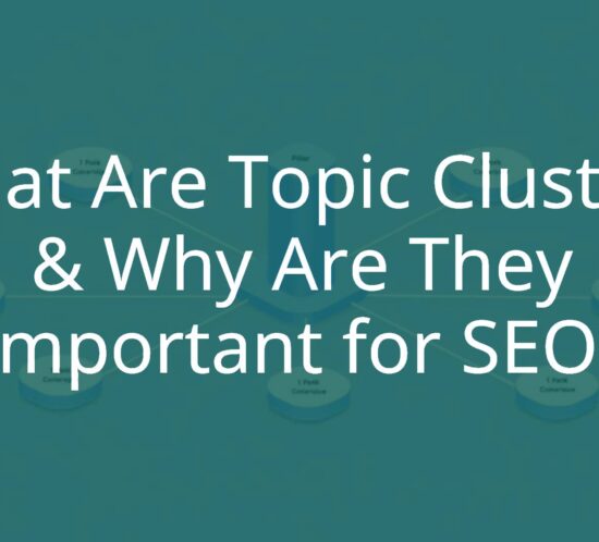 A 3D flowchart showing a central 'pillar' node connected to multiple smaller 'cluster' nodes, digital style, clean and modern, representing SEO topic clusters.