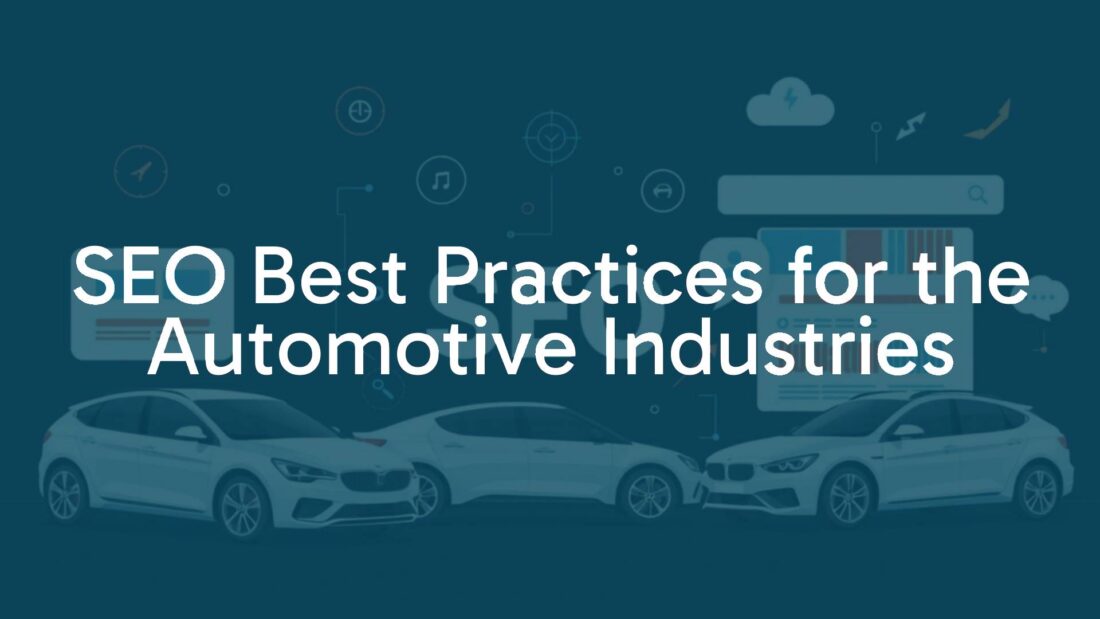 Digital marketing strategy for automotive industry, SEO concepts visualized with cars and search engine elements, modern and professional style.