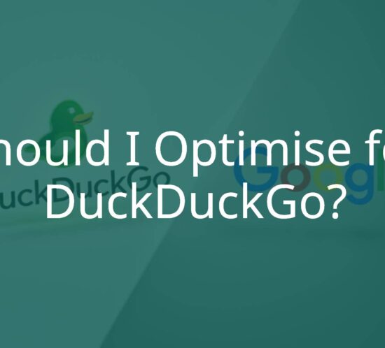 DuckDuckGo logo contrasted with Google logo, privacy theme, digital illustration, clean modern design.